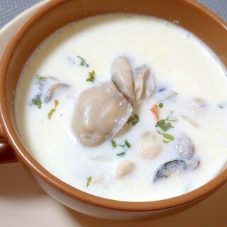 海のミルク☆牡蠣のクリームスープ